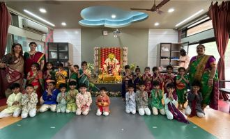 Little MRVians celebrated Ganesh Utsav with joy